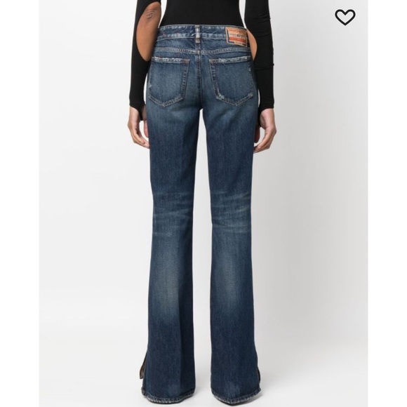 DIESEL 1969 D-Ebbey 09G92 Slim Fit Low Waist Bootcut Jeans Size 30 - Picture 2 of 14